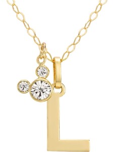 Mädchen-Kinderkette 375er Gelbgold Kristall Disney Jewellery L