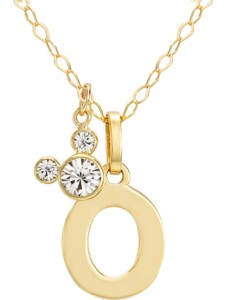 Mädchen-Kinderkette 375er Gelbgold Kristall Disney Jewellery O