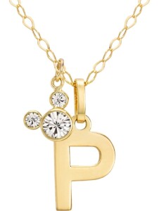 Mädchen-Kinderkette 375er Gelbgold Kristall Disney Jewellery P