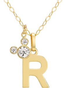Mädchen-Kinderkette 375er Gelbgold Kristall Disney Jewellery R