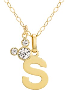 Mädchen-Kinderkette 375er Gelbgold Kristall Disney Jewellery S