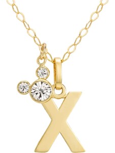 Mädchen-Kinderkette 375er Gelbgold Kristall Disney Jewellery X