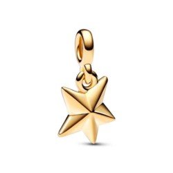 ME Mini-Dangle Stern für Damen, Emaille, vergoldet