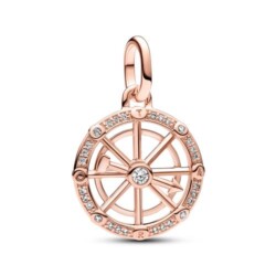 ME Wheel of Fortune Medaillon Charm-Anhänger, rosé