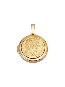 Medaillon-Anhänger – Münze ‚Augustus Hadrianus‘ – Diemer Gold Gelbgoldfarben