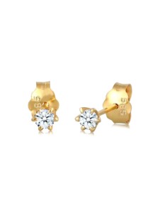 Ohrringe Elegant Klassisch Diamant (0.12 Ct.) 585 Gelbgold Elli DIAMONDS Gold