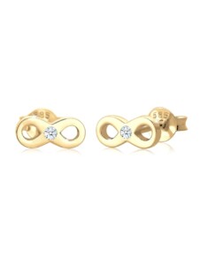 Ohrringe Infinity Liebe Diamant (0.03 Ct) 585 Gelbgold DIAMONDS Gold