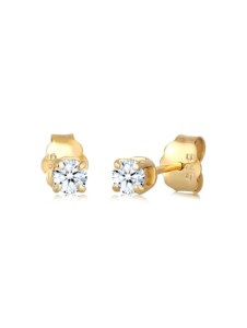 Ohrringe Klassisch Solitär Diamant (0.22 Ct.) 585 Gelbgold Elli DIAMONDS Gold