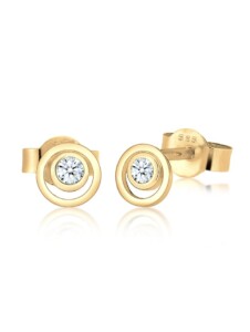 Ohrringe Kreis Layer Diamant Hochwertig 585 Gelbgold Elli DIAMONDS Gold