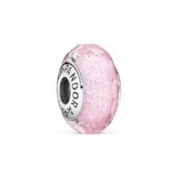 Pandora Charm Moments Facettiertes rosafarbenes Murano-Glas 791650