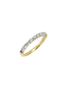 Ring 585/- Gold Brillant weiß Brillant Bicolor 0,52ct. 585/- Gold Diamonds by Ellen K. Gelb