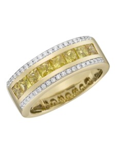 Ring 750/- Gold Saphir gelb Saphir Glänzend 1,469ct. 750/- Gold Creazione Bijoux Gelb