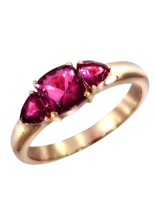 Ring 750/- Gold Turmalin pink Glänzend 1,35ct. 750/- Gold Creazione Bijoux Rot
