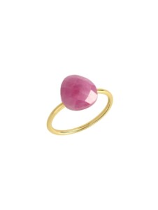 Ring 925/- Sterling Silber Pink Safir pink Glänzend 4,50ct. Jamelli Gelb