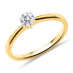 Ring aus 750er Gold mit lab-grown Diamant