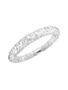 Ring mit weißen Zirkonia Steinen, Silber 925 Giorgio Martello Weiss