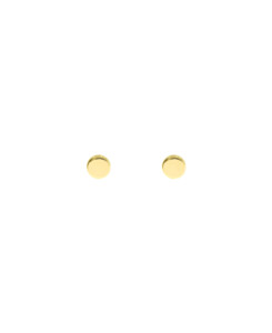 SIMPLE ROUND|Ohrstecker Gold