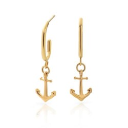 The Anchor II Ohrringe für Damen aus Edelstahl, IP Gold