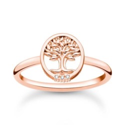 Tree of Love Ring für Damen aus 925er Silber, IP Rosé